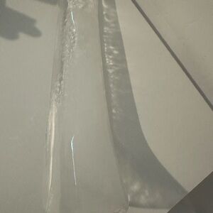 Mazzega Murano Glass Amber Feather 2-Light, Shoehorn Petal Glass Wall Sconce